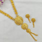 Gold Plated Triple Pendent Design Long Sitahar Necklace