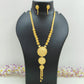 Gold Plated Triple Pendent Design Long Sitahar Necklace