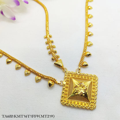 Gold Plated Barfi Design Star Flower Taira Tikli Maangtikka